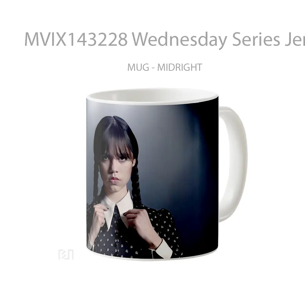 Mug Wednesday Series Jenna Ortega Gelas Keramik Unik - All-side / Desain