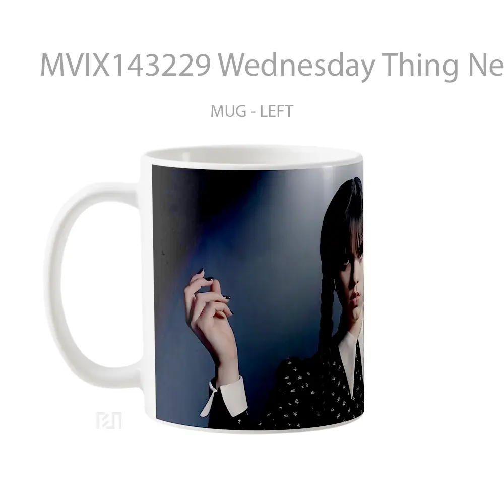 Mug Wednesday Thing Netflix Series Gelas Keramik Unik - All-side / Desain