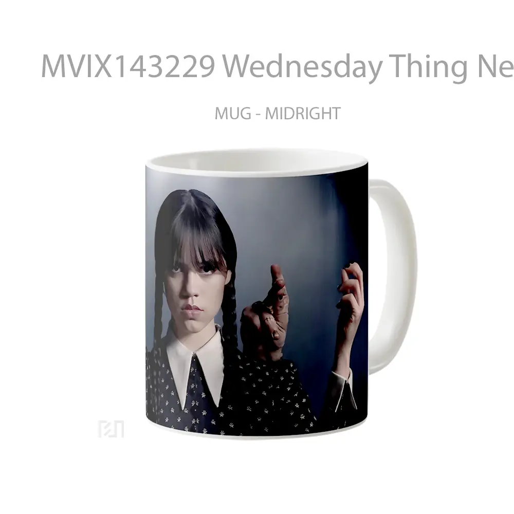 Mug Wednesday Thing Netflix Series Gelas Keramik Unik - All-side / Desain