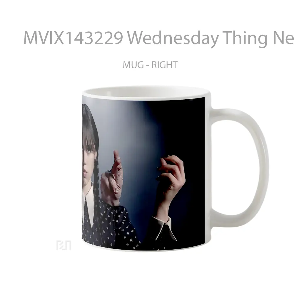 Mug Wednesday Thing Netflix Series Gelas Keramik Unik - All-side / Desain