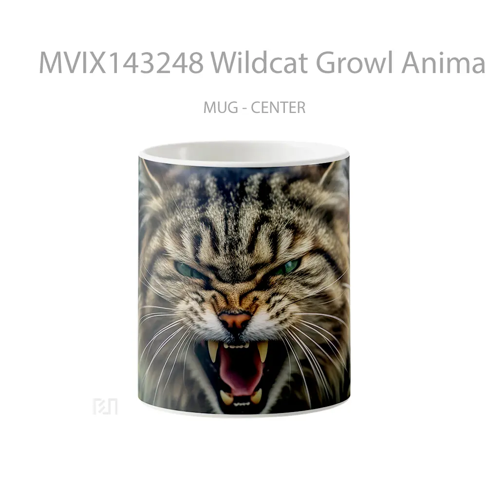 Mug Wildcat Growl Animal Gelas Superhero