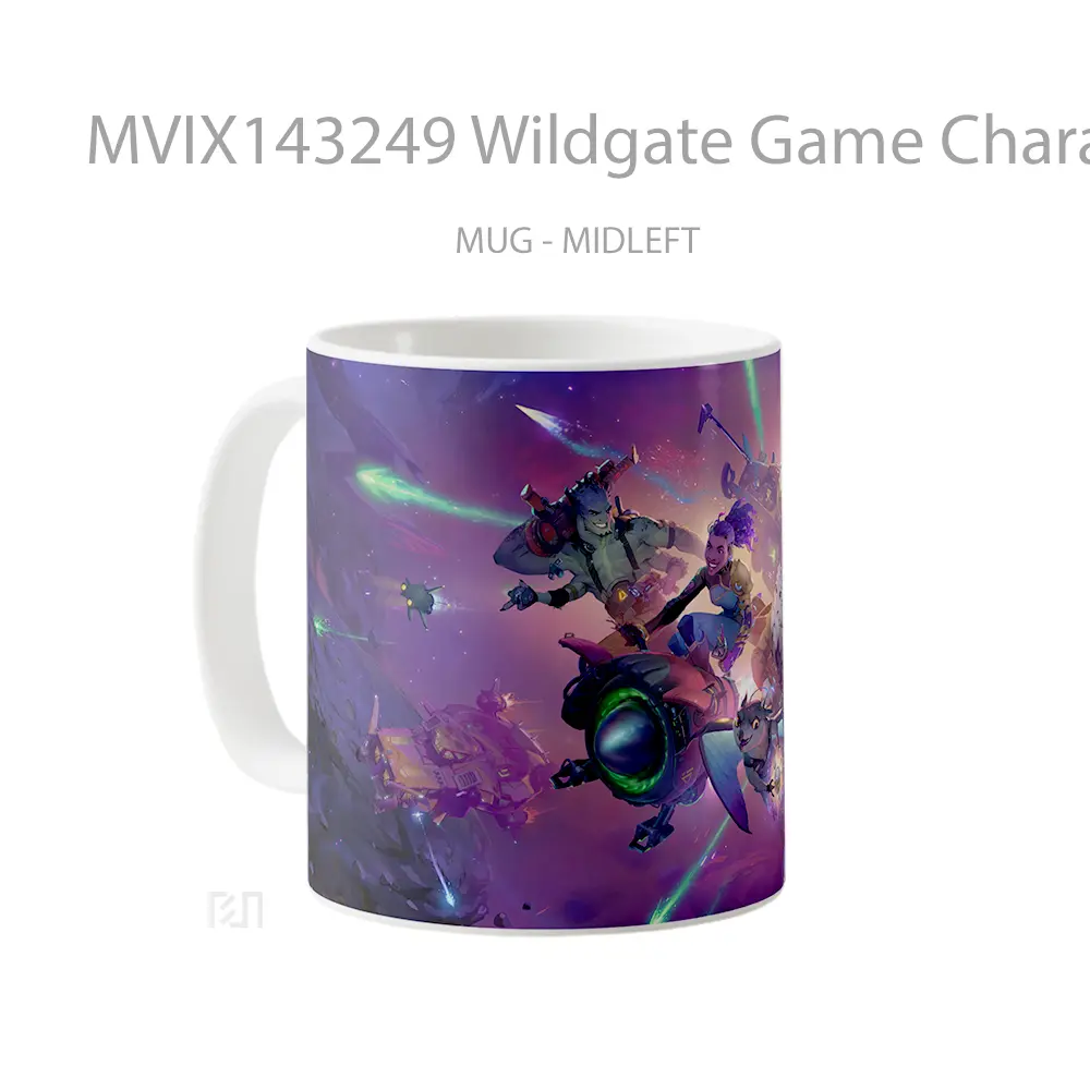 Mug Wildgate Game Characters Cangkir Gamer - All-side / Desain