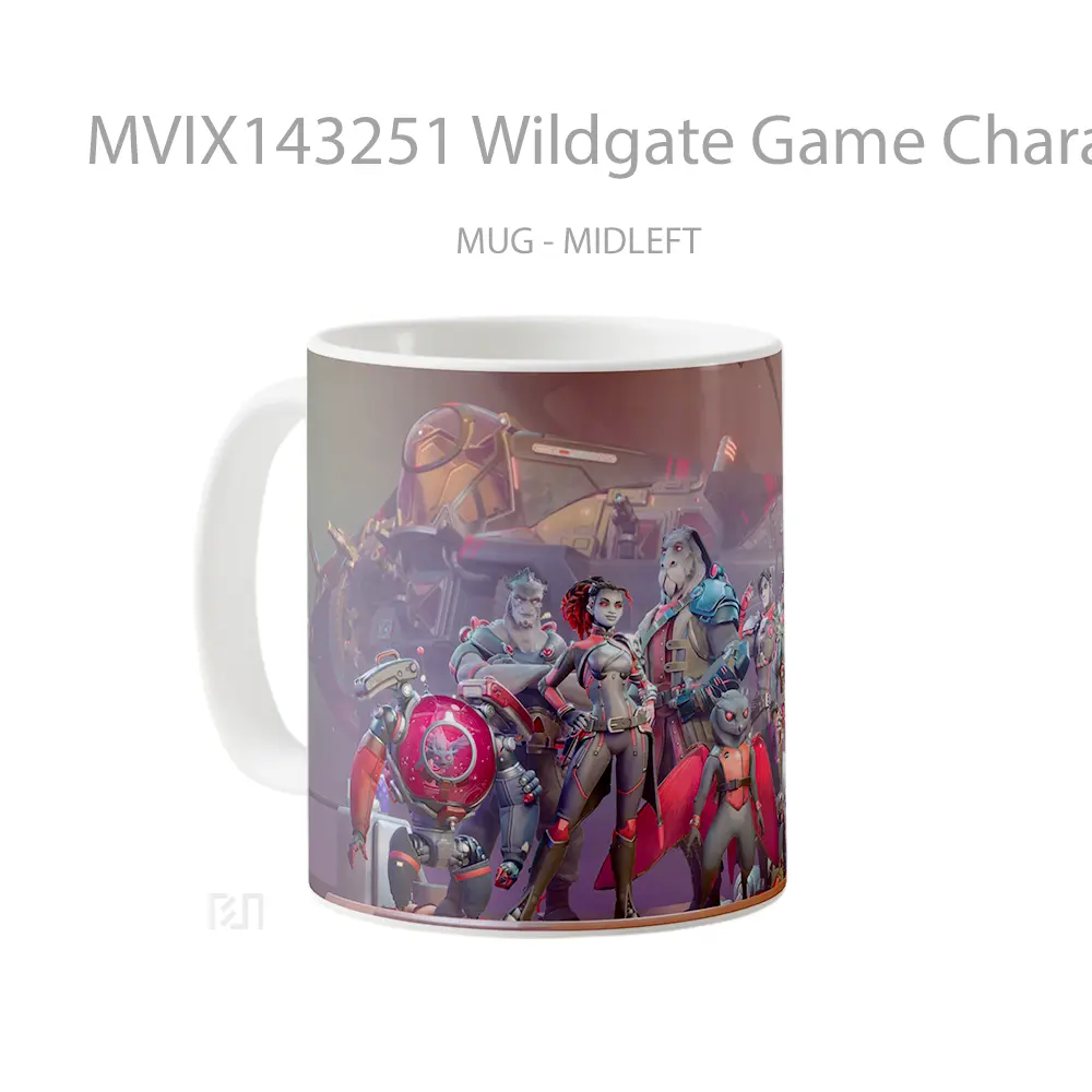 Mug Wildgate Game Characters Cangkir Gamer - All-side / Desain
