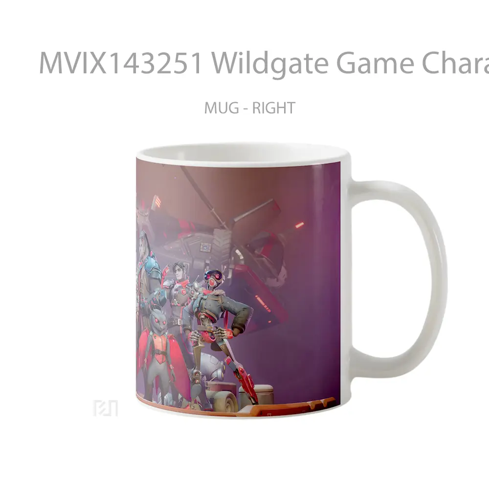 Mug Wildgate Game Characters Cangkir Gamer - All-side / Desain