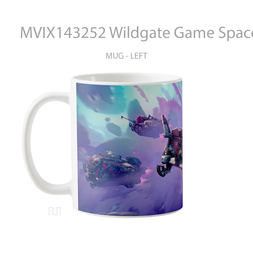 Mug Wildgate Game Spaceship Cangkir Gamer - All-side / Desain