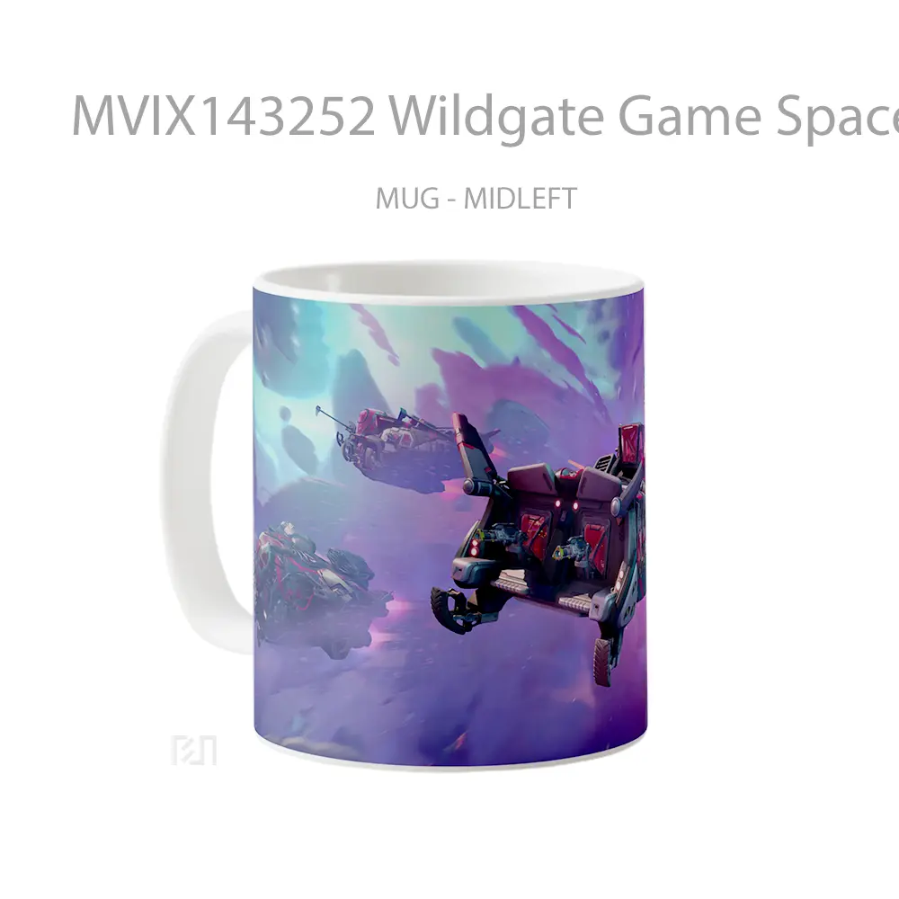 Mug Wildgate Game Spaceship Cangkir Gamer - All-side / Desain