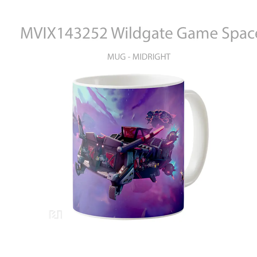 Mug Wildgate Game Spaceship Cangkir Gamer - All-side / Desain