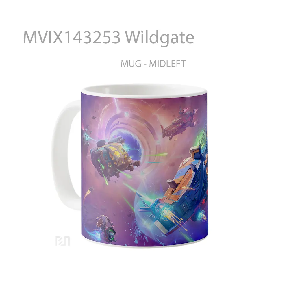 Mug Wildgate Gelas Keramik Unik - All-side / Desain