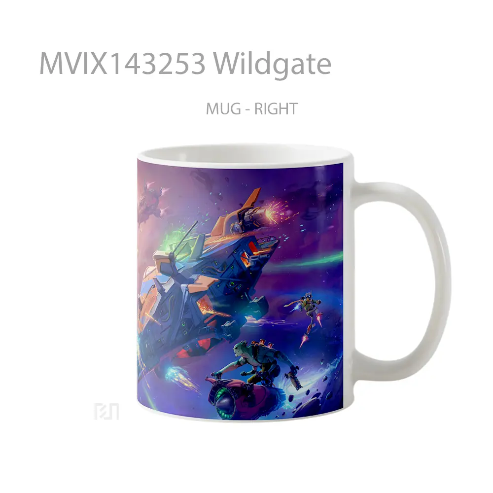 Mug Wildgate Gelas Keramik Unik - All-side / Desain