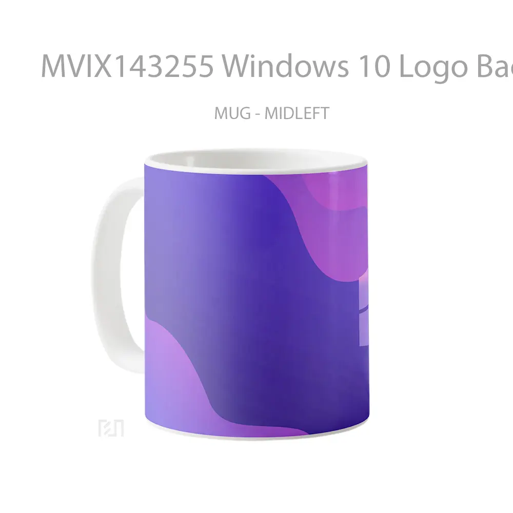 Mug Windows 10 Logo Background Gelas Keramik Unik - All-side / Desain