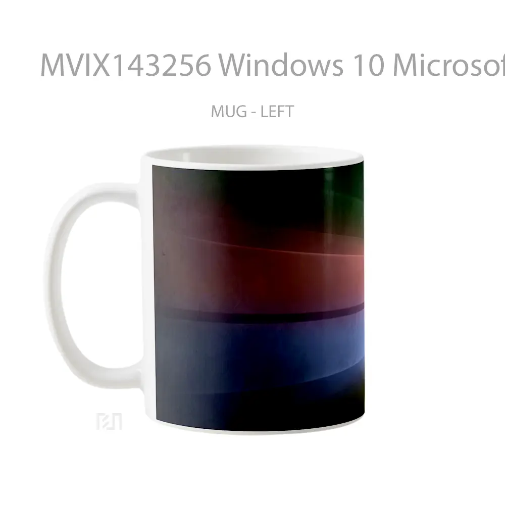 Mug Windows 10 Microsoft Colorful Digital Art Gelas Keramik Unik - All-side / Desain