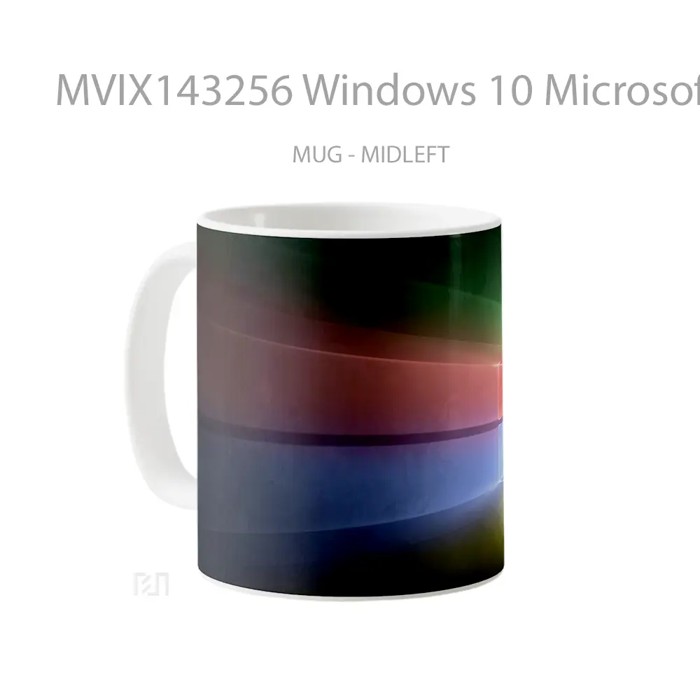 Mug Windows 10 Microsoft Colorful Digital Art Gelas Keramik Unik - All-side / Desain