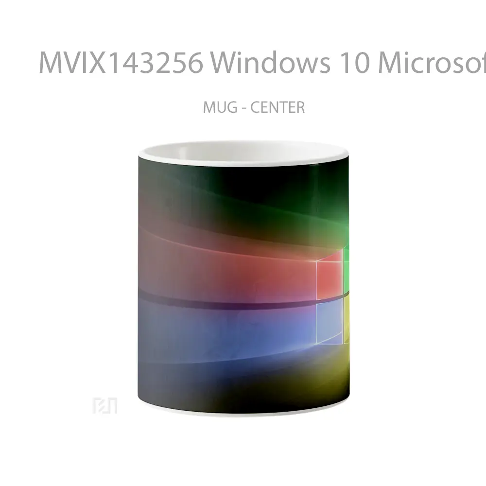 Mug Windows 10 Microsoft Colorful Digital Art Gelas Keramik Unik