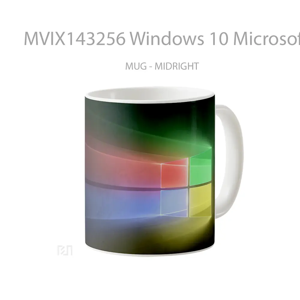 Mug Windows 10 Microsoft Colorful Digital Art Gelas Keramik Unik - All-side / Desain