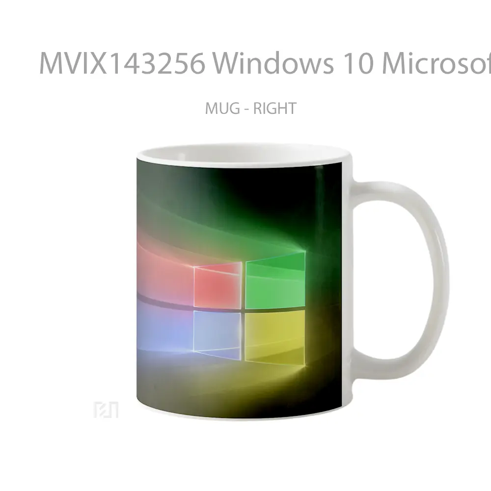 Mug Windows 10 Microsoft Colorful Digital Art Gelas Keramik Unik - All-side / Desain