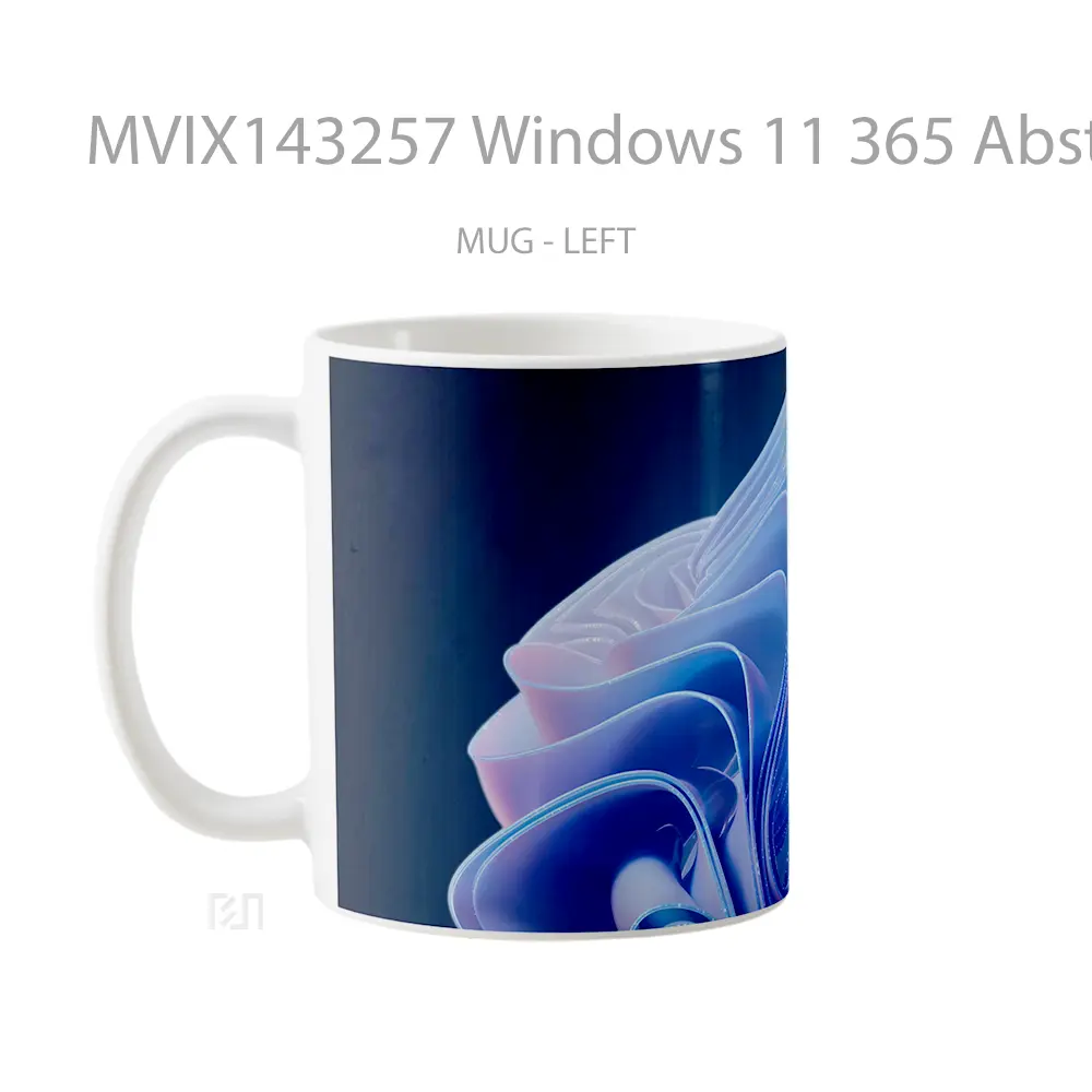 Mug Windows 11 365 Abstract Dark Background Digital Art Gelas Keramik Unik - All-side / Desain