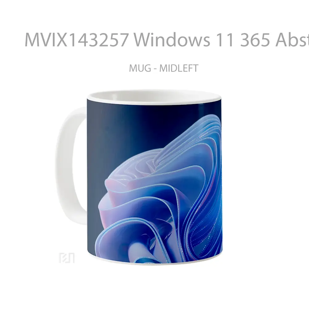 Mug Windows 11 365 Abstract Dark Background Digital Art Gelas Keramik Unik - All-side / Desain