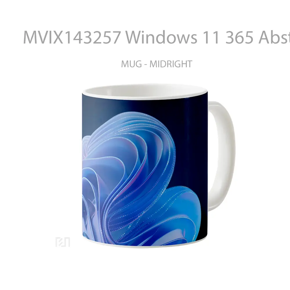 Mug Windows 11 365 Abstract Dark Background Digital Art Gelas Keramik Unik - All-side / Desain