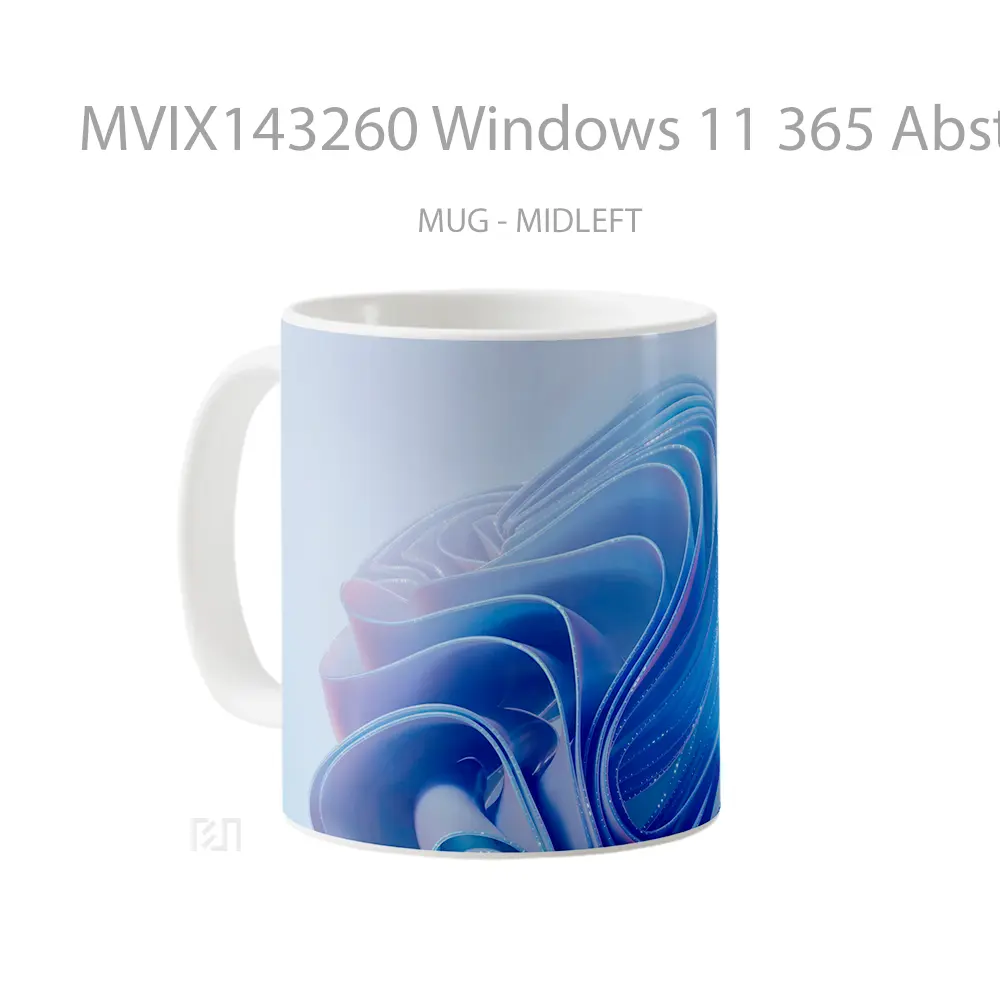Mug Windows 11 365 Abstract Light Background Digital Art Gelas Keramik Unik - All-side / Desain