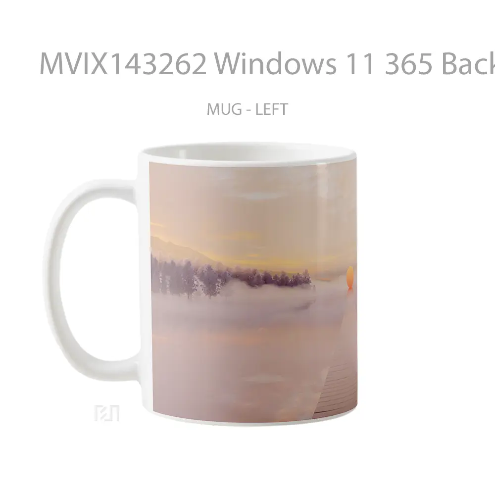 Mug Windows 11 365 Background Scenery Gelas Keramik Unik - All-side / Desain