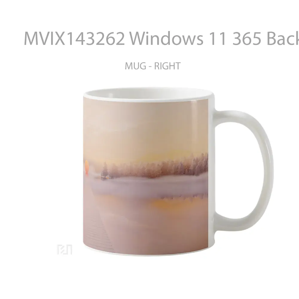 Mug Windows 11 365 Background Scenery Gelas Keramik Unik - All-side / Desain