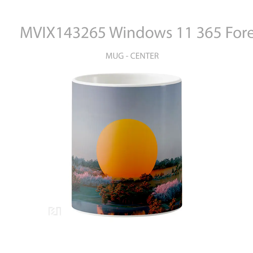 Mug Windows 11 365 Forest Scenery Digital Art Gelas Pemandangan Alam