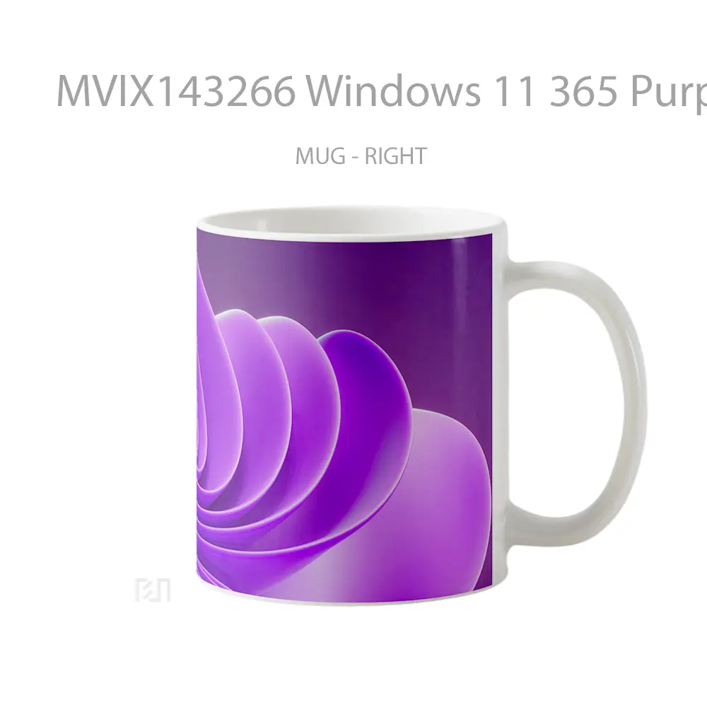 Mug Windows 11 365 Purple Abstract Background Gelas Keramik Unik - All-side / Desain