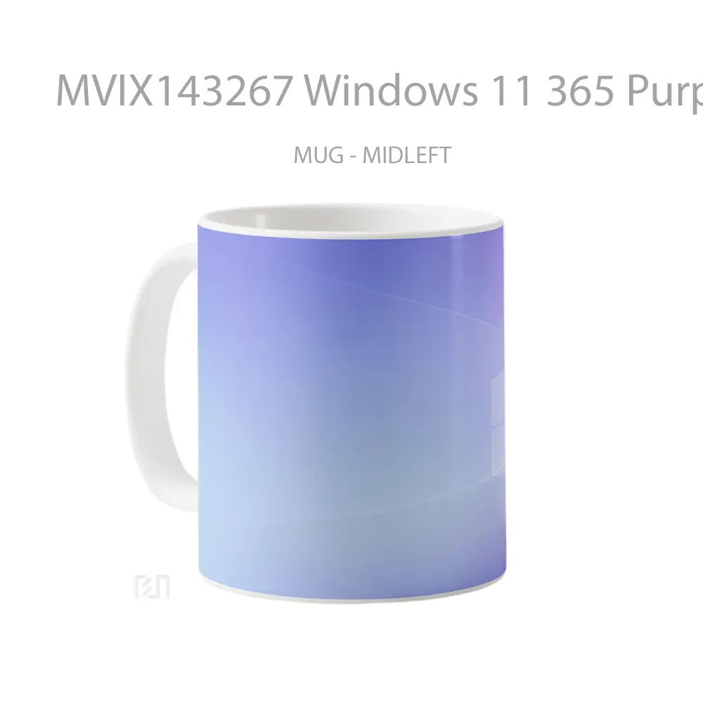Mug Windows 11 365 Purple Background Gelas Keramik Unik - All-side / Desain