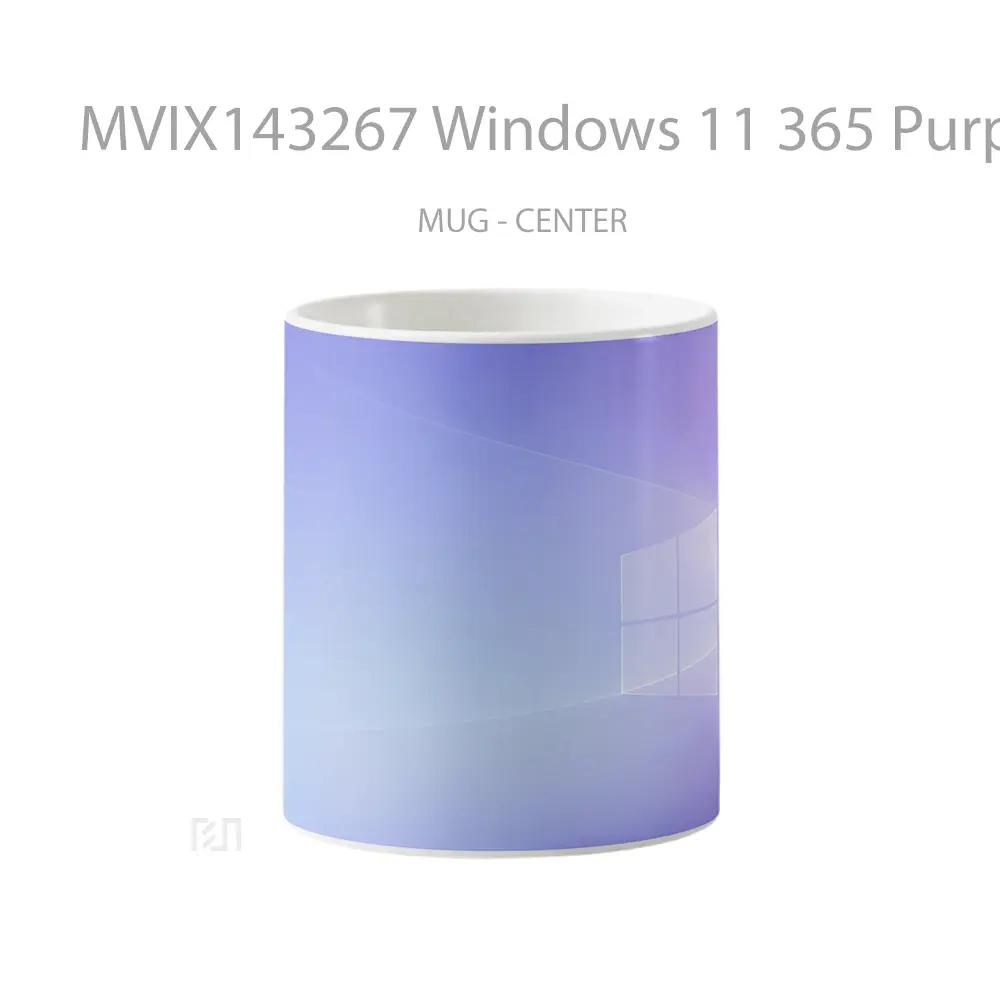 Mug Windows 11 365 Purple Background Gelas Keramik Unik