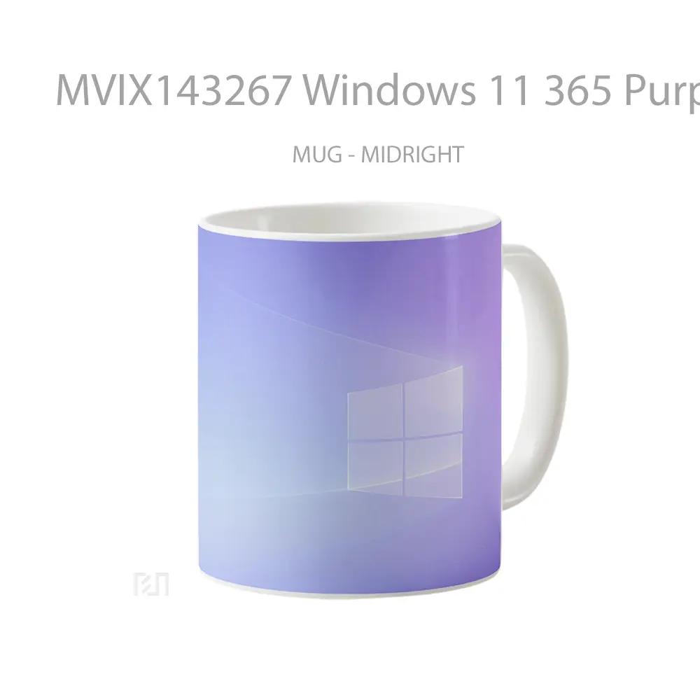 Mug Windows 11 365 Purple Background Gelas Keramik Unik - All-side / Desain