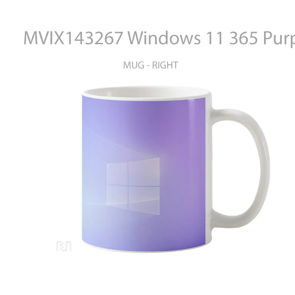 Mug Windows 11 365 Purple Background Gelas Keramik Unik - All-side / Desain