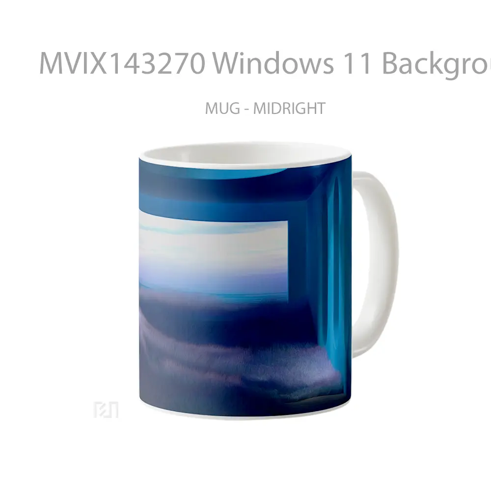 Mug Windows 11 Background Digital Art Gelas Keramik Unik - All-side / Desain