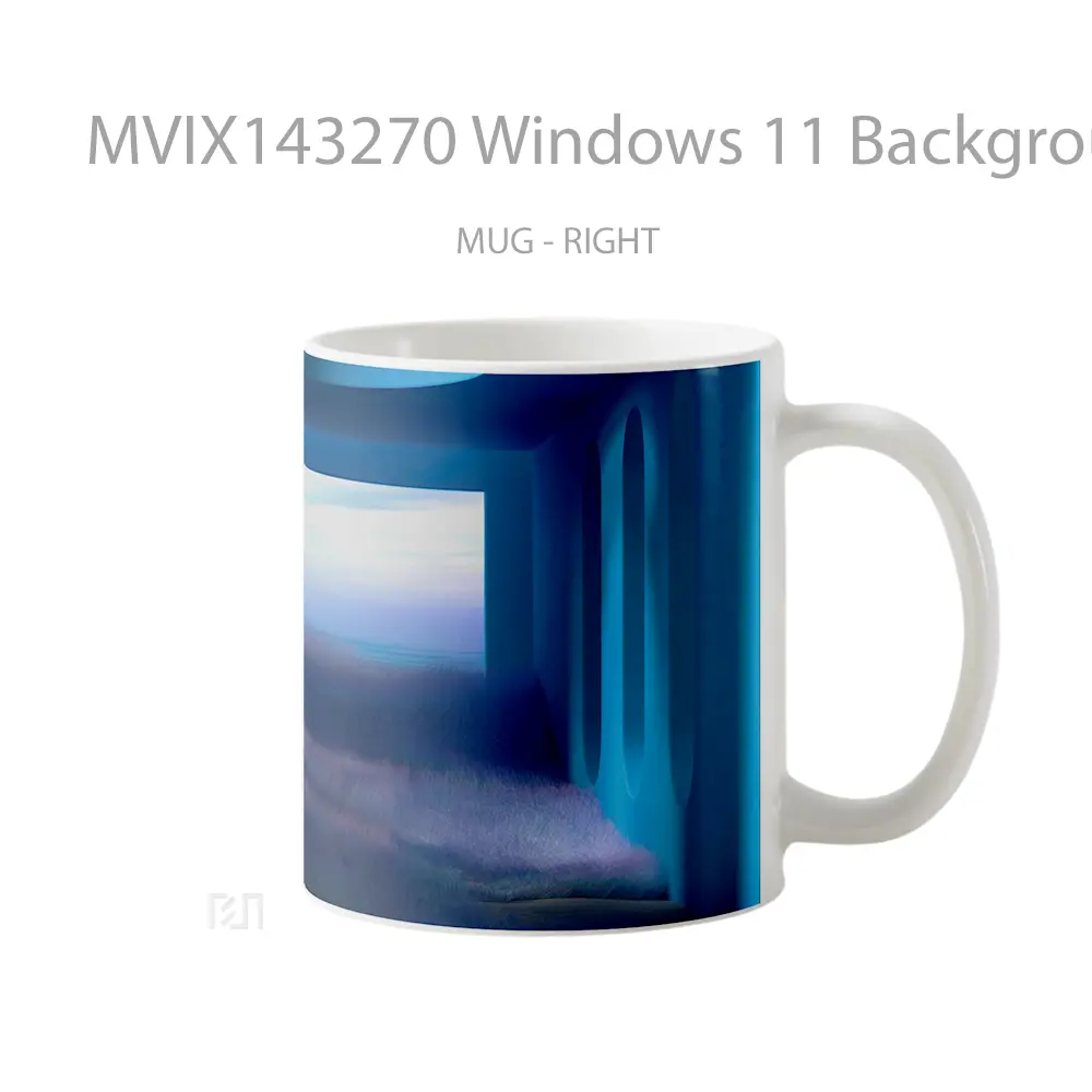 Mug Windows 11 Background Digital Art Gelas Keramik Unik - All-side / Desain