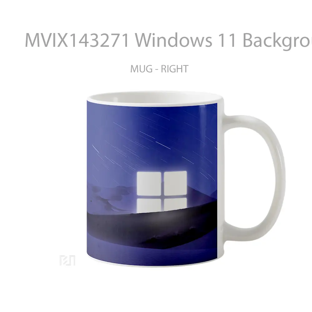 Mug Windows 11 Background Gelas Keramik Unik - All-side / Desain