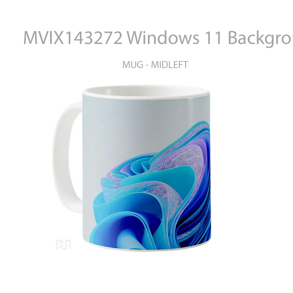 Mug Windows 11 Background Gelas Keramik Unik - All-side / Desain