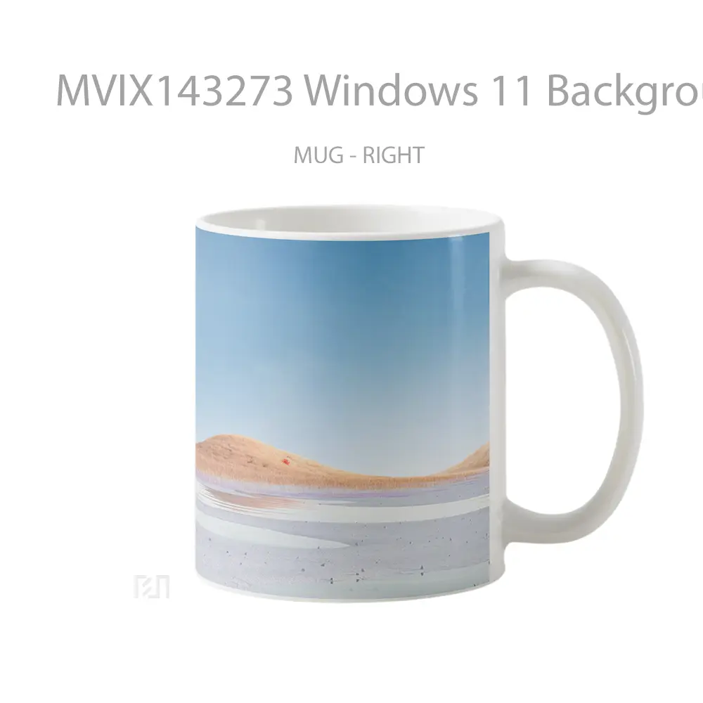 Mug Windows 11 Background Scenery Gelas Keramik Unik - All-side / Desain