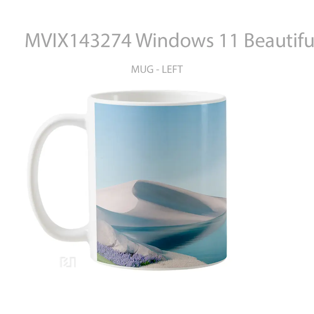 Mug Windows 11 Beautiful Landscape Gelas Keramik Unik - All-side / Desain