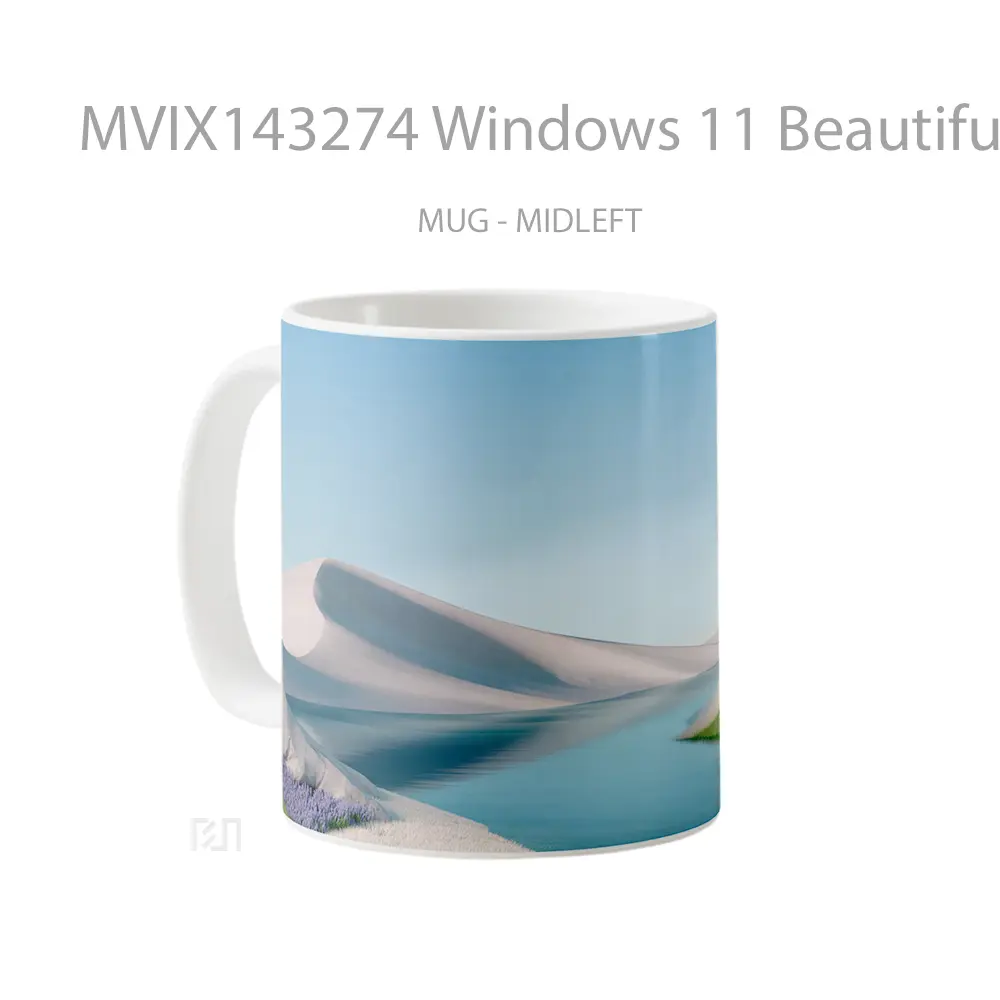 Mug Windows 11 Beautiful Landscape Gelas Keramik Unik - All-side / Desain