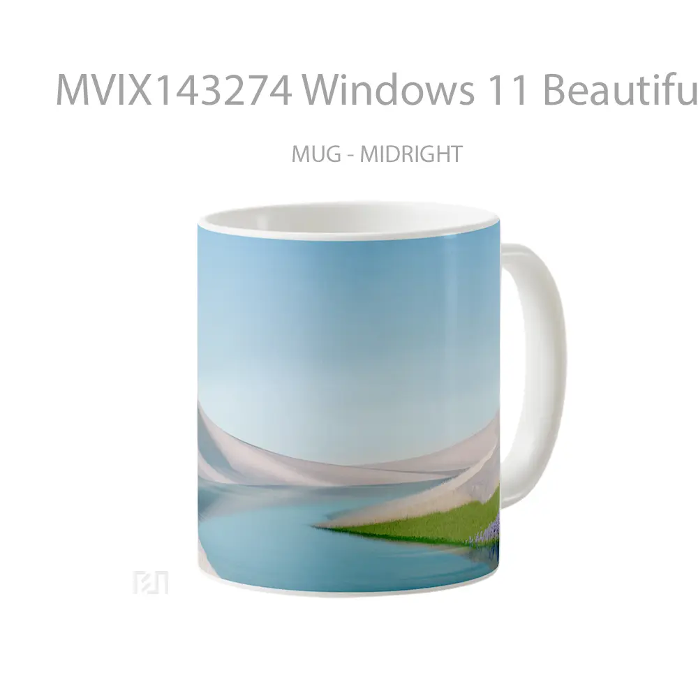 Mug Windows 11 Beautiful Landscape Gelas Keramik Unik - All-side / Desain