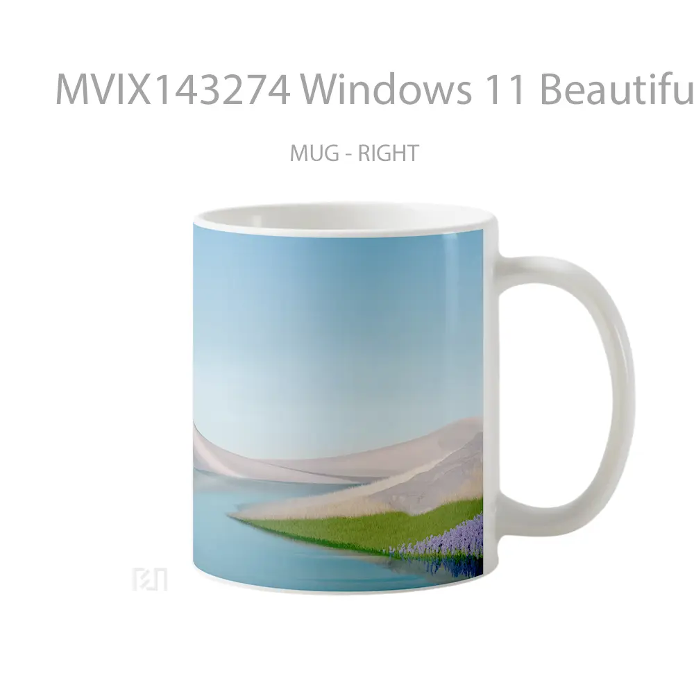 Mug Windows 11 Beautiful Landscape Gelas Keramik Unik - All-side / Desain