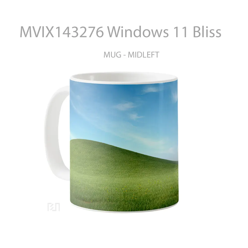 Mug Windows 11 Bliss Gelas Keramik Unik - All-side / Desain