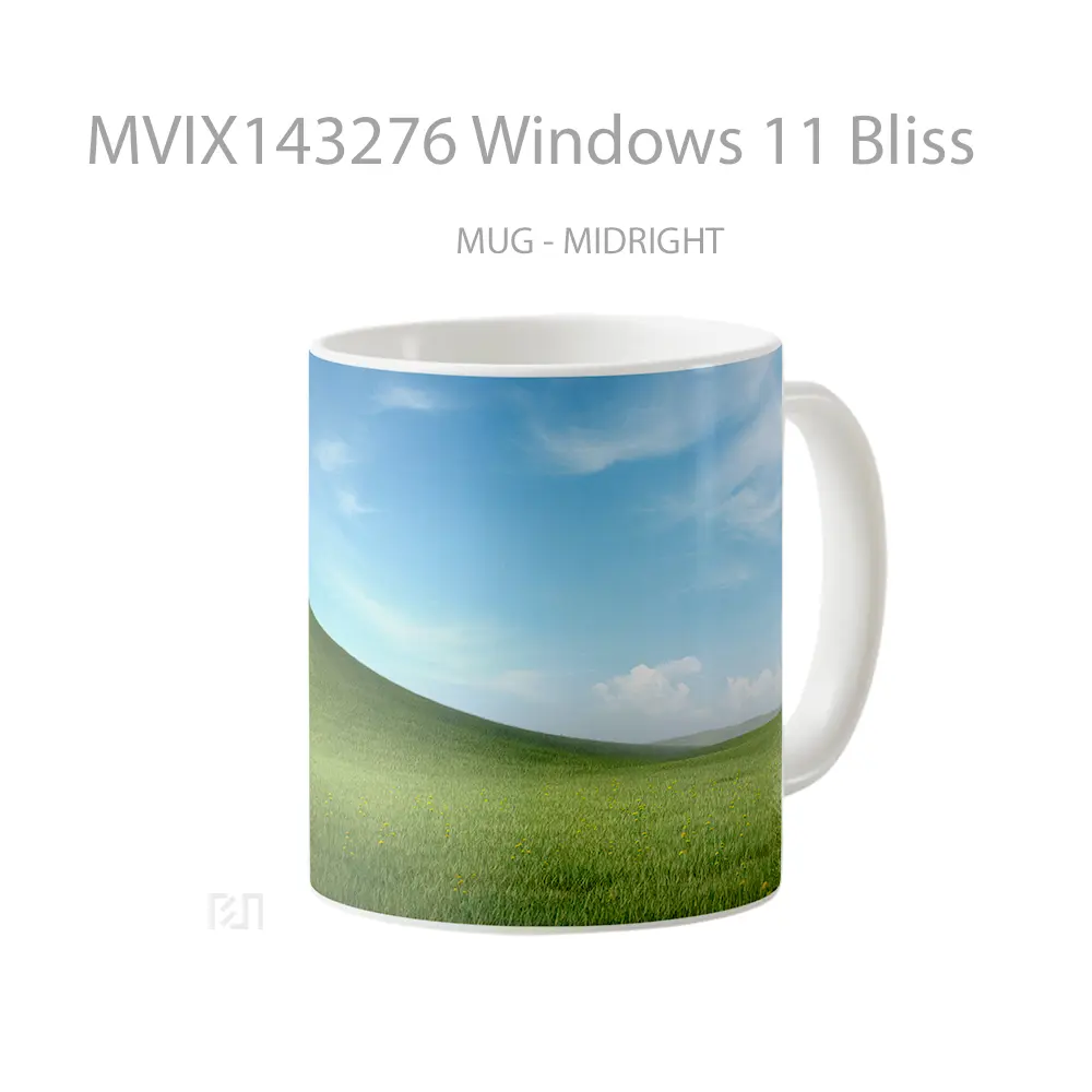 Mug Windows 11 Bliss Gelas Keramik Unik - All-side / Desain
