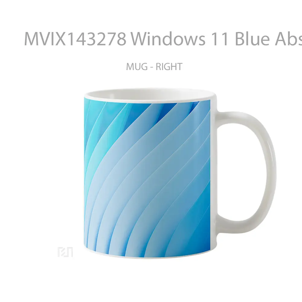 Mug Windows 11 Blue Abstract Gelas Keramik Unik - All-side / Desain