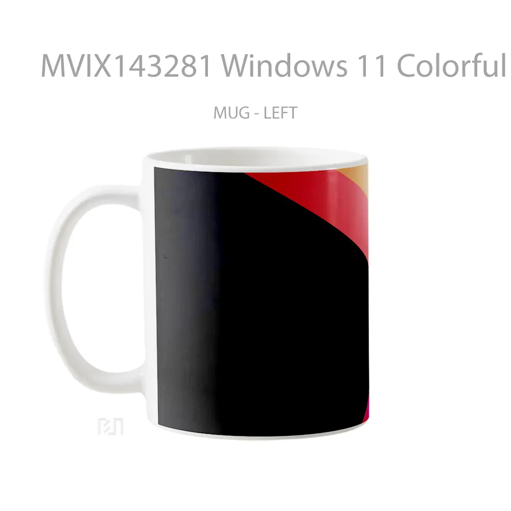 Mug Windows 11 Colorful Background Digital Art Gelas Keramik Unik - All-side / Desain