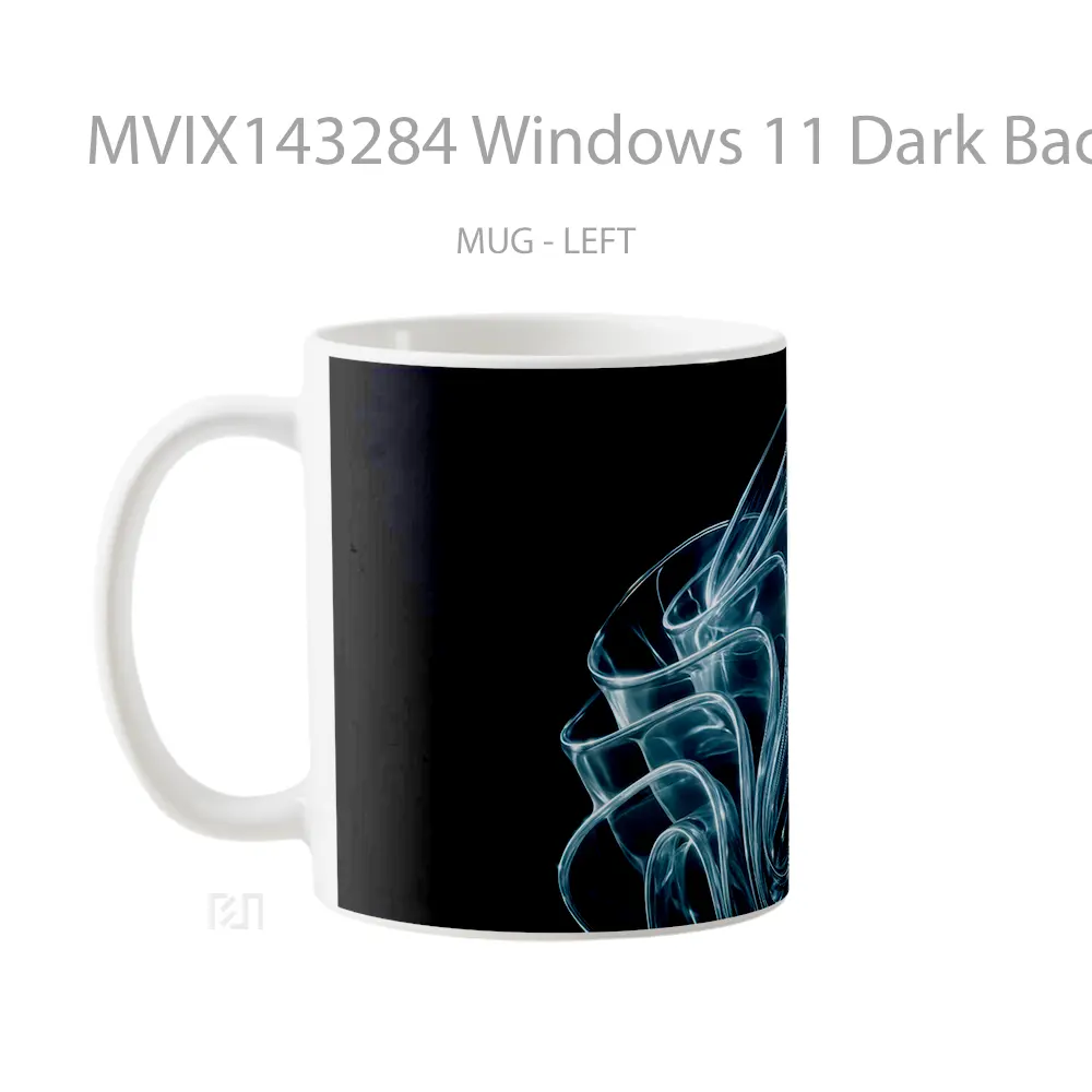 Mug Windows 11 Dark Backgroun Gelas Keramik Unik - All-side / Desain