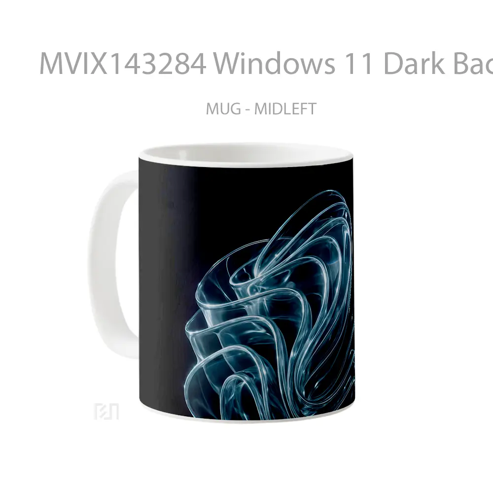Mug Windows 11 Dark Backgroun Gelas Keramik Unik - All-side / Desain