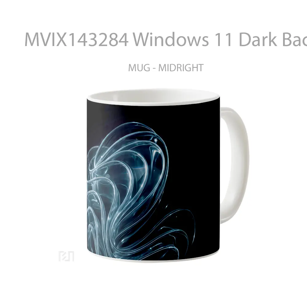 Mug Windows 11 Dark Backgroun Gelas Keramik Unik - All-side / Desain
