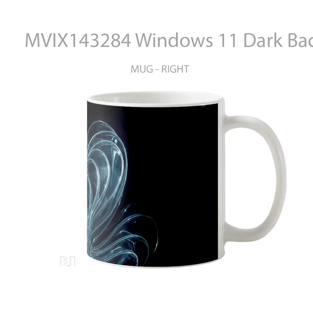Mug Windows 11 Dark Backgroun Gelas Keramik Unik - All-side / Desain