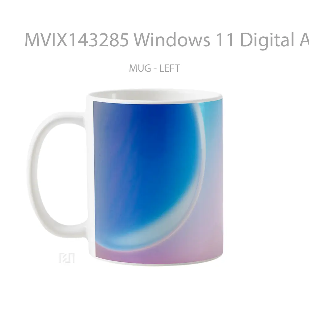 Mug Windows 11 Digital Art Background Gelas Keramik Unik - All-side / Desain
