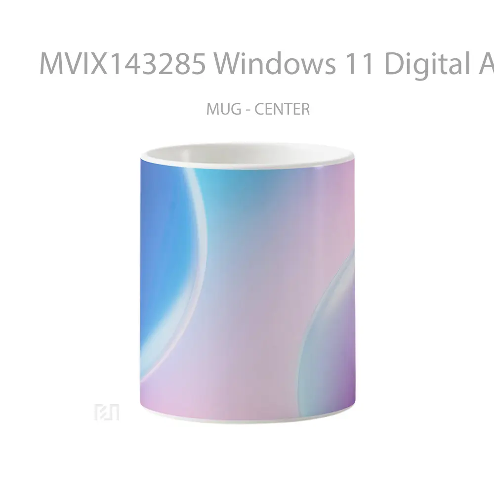 Mug Windows 11 Digital Art Background Gelas Keramik Unik